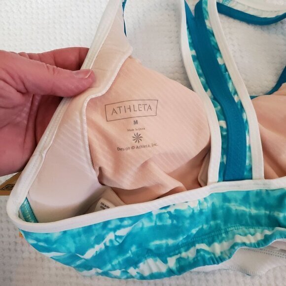 Athleta XtraLife Meryl Actisystem Ultraviolet Protection Swim Top M Tennis - Picture 12 of 12